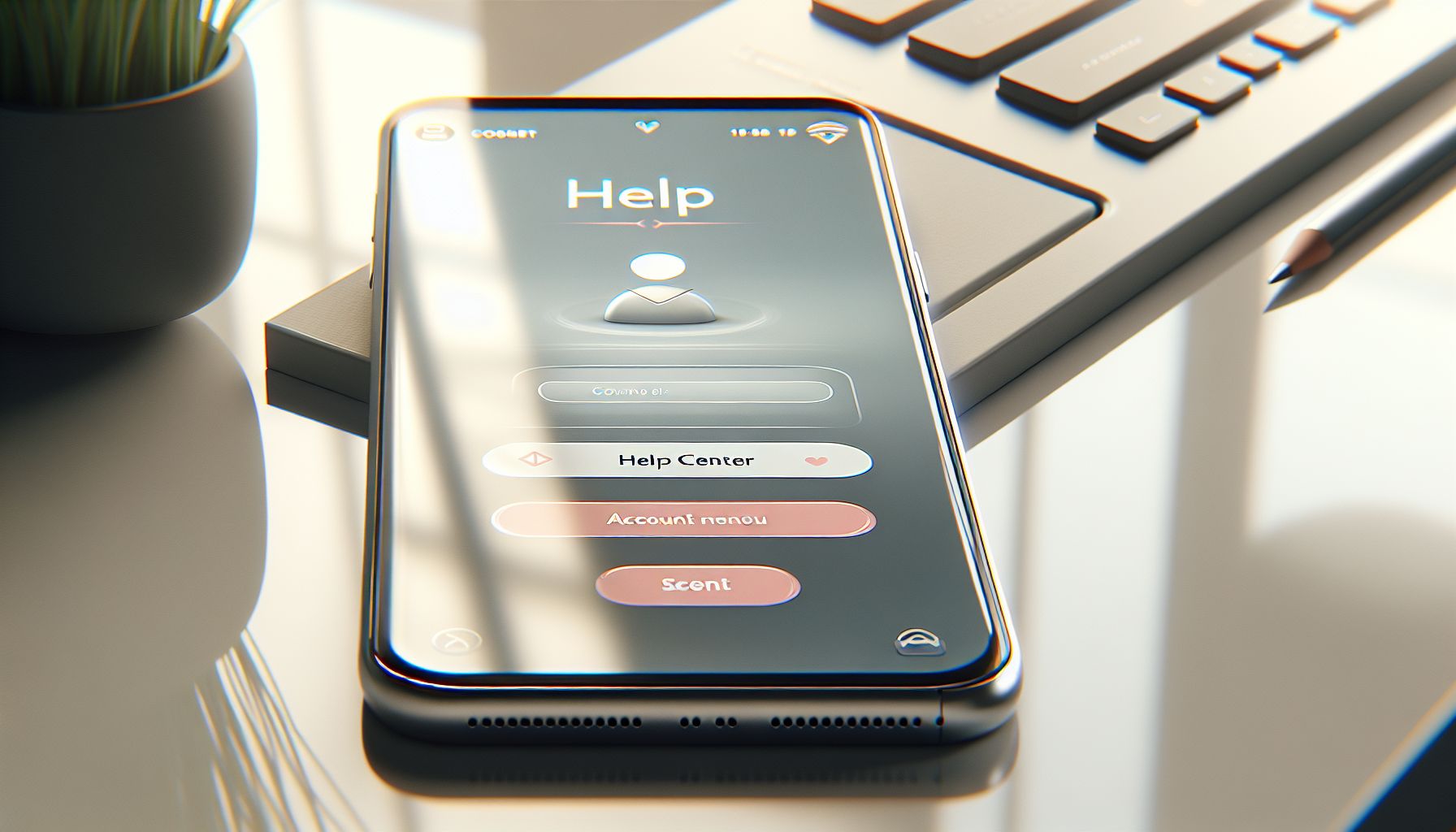 Mobile user checking FA999 support information and account options