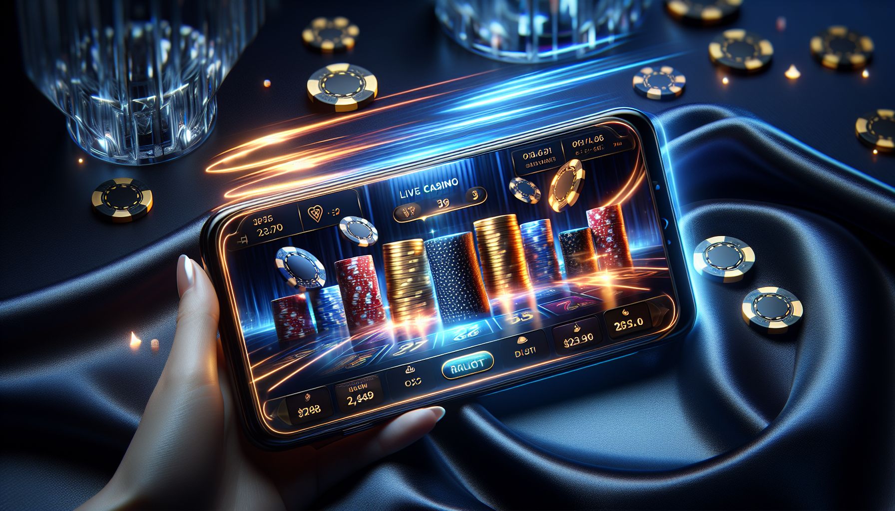 Mobile user enjoying live casino action through the FA999 app in Bangladesh